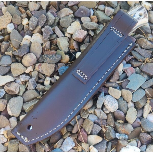 J&V Forester Cocker Ciervo Jagdmesser ACX-390 Stahl Hirschhorngriff