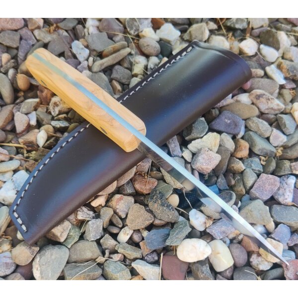 J&V Forester Cocker Olivo Jagdmesser ACX-390 Stahl Olivenholzgriff