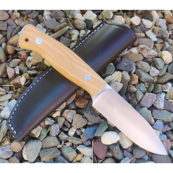 J&V Forester Cocker Olivo Jagdmesser ACX-390 Stahl Olivenholzgriff