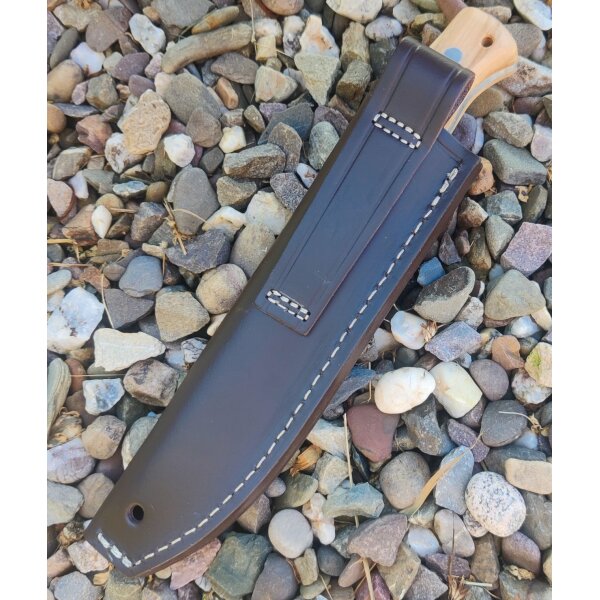 J&V Forester Cocker Olivo Jagdmesser ACX-390 Stahl Olivenholzgriff