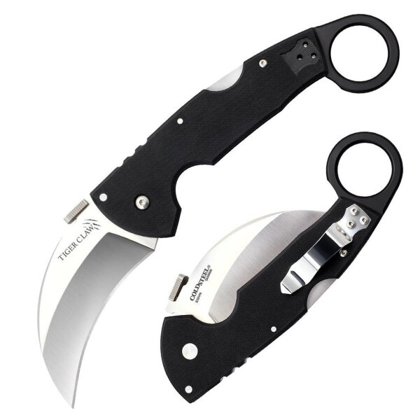 Cold Steel Tiger Claw Lynn Thompson Edition Tri-Ad Lock Glatte Schneide