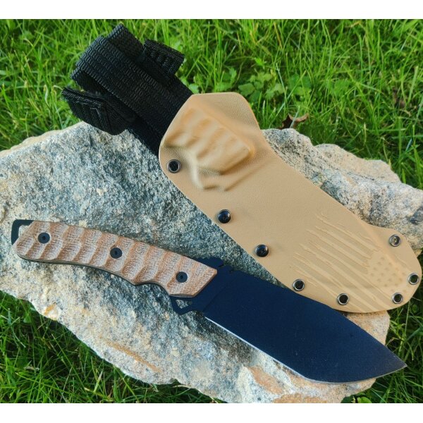 J&V Forester Tracker Americano Outdoormesser 4116 Stahl G10 Griff