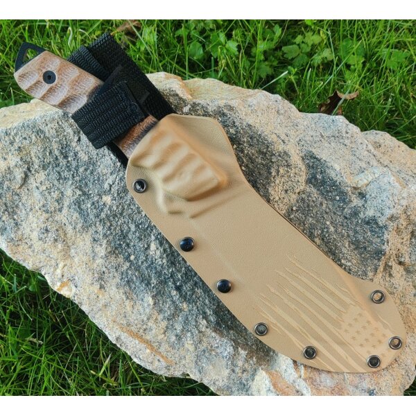 J&V Forester Tracker Americano Outdoormesser 4116 Stahl G10 Griff