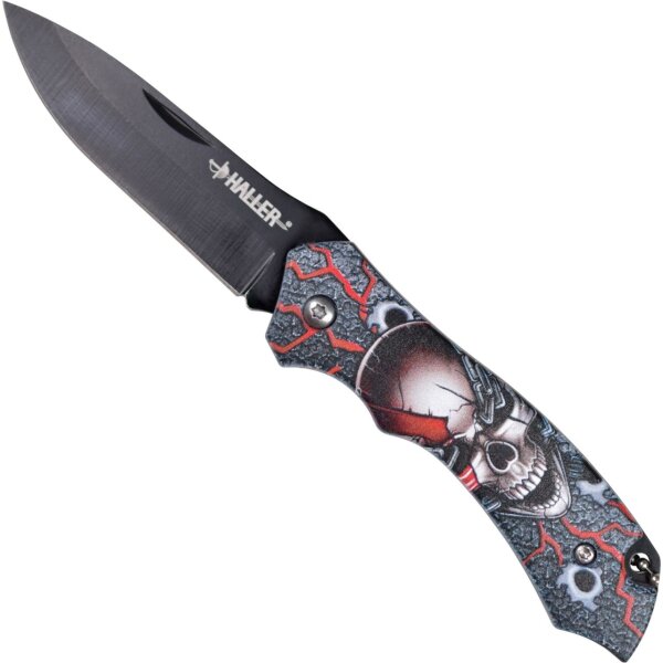 Haller NIGHTMARE Taschenmesser Skull Totenkopf 420 Stahl