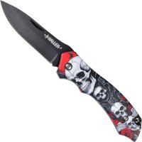 Haller NIGHTMARE Taschenmesser Triple Skull Totenkopf...