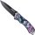 Haller NIGHTMARE Taschenmesser Pink Skull Totenkopf Bone Sword 420 Stahl