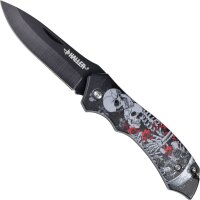 Haller NIGHTMARE Taschenmesser Skelett Skull Totenkopf...