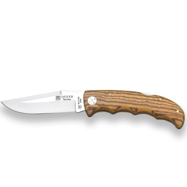 Joker Terrier Zweihandmesser Backlock Folder Bocoteholz