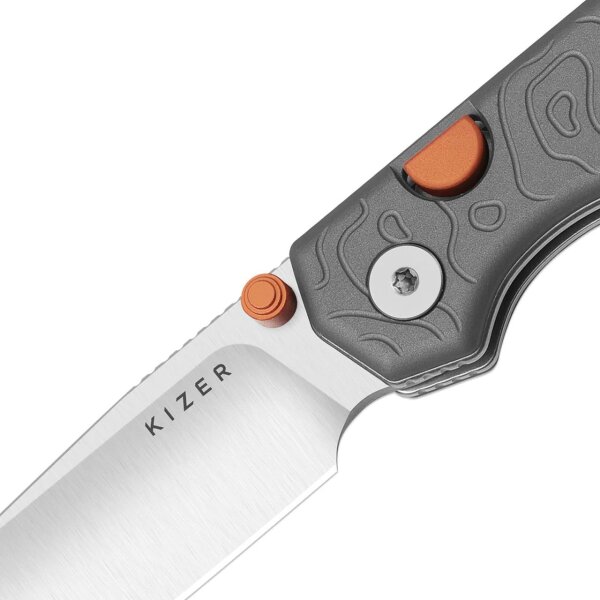 Kizer Messer Begleiter 2.9 Button Lock Folder S35VN Stahl Aluminiumgriff