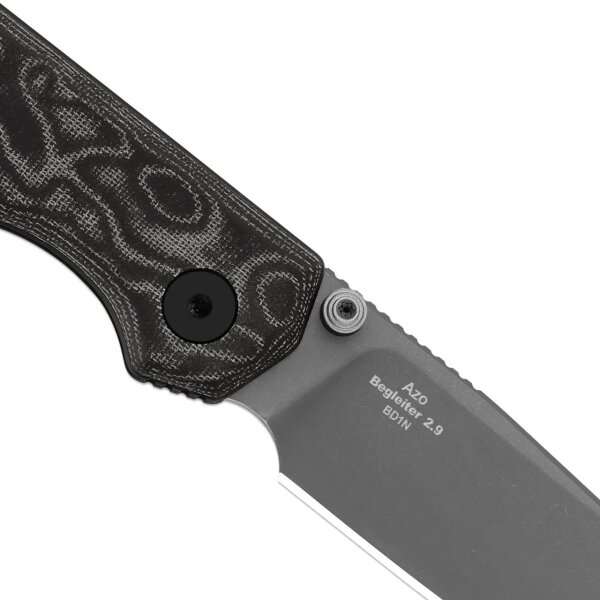 Kizer Messer Begleiter 2.9 Button Lock Folder BD1N Stahl Vortex Micarta Black