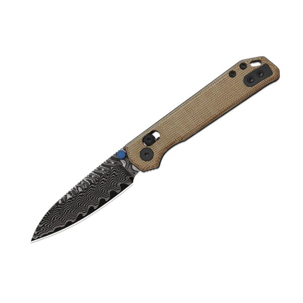 Kizer Messer Begleiter 2.9 Clutch Lock Folder Damast Stahl Vortex Micarta Black