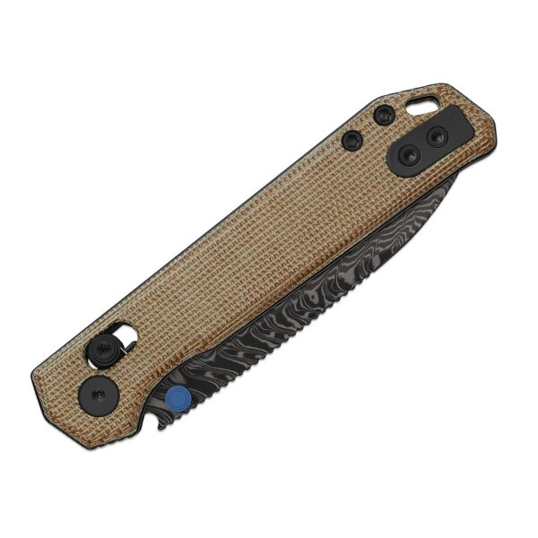 Kizer Messer Begleiter 2.9 Clutch Lock Folder Damast Stahl Vortex Micarta Black