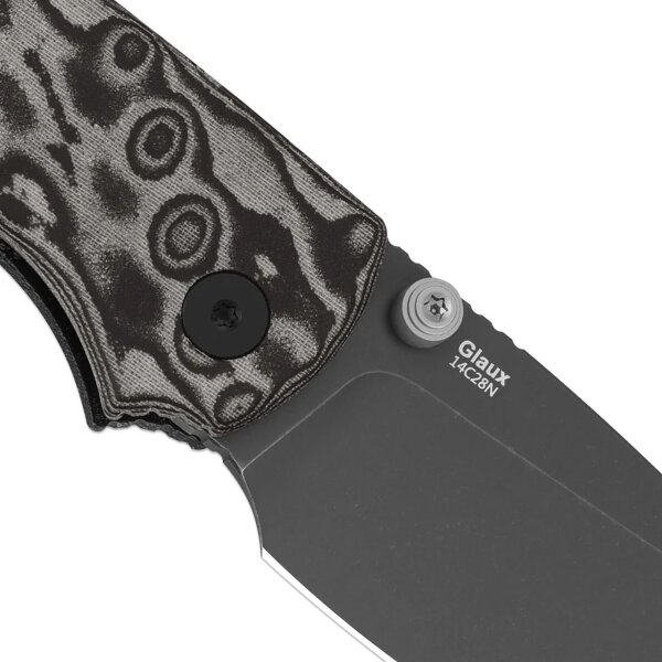 Kizer Messer Glaux Button Lock Folder 14C28N Stahl Vortex Micarta