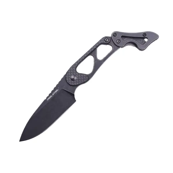 Real Steel Cormorant Apex EDC Outdoormesser 14C28N Stahl Blackwash