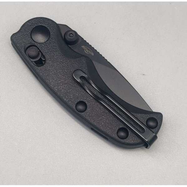Real Steel Esca Crossbar Lock Folder All Black 12C27 Stahl GFN Griff