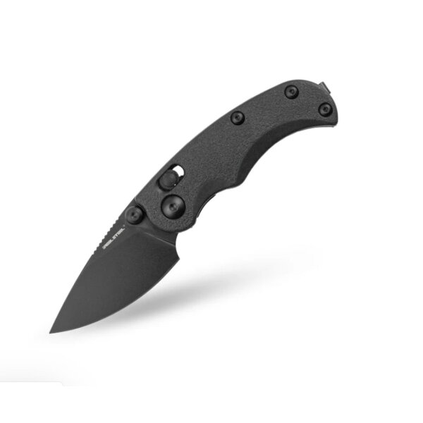 Real Steel Esca Crossbar Lock Folder All Black 12C27 Stahl GFN Griff