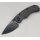 Real Steel Esca Crossbar Lock Folder All Black 12C27 Stahl GFN Griff