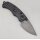 Real Steel Esca Crossbar Lock Folder All Black 12C27 Stahl GFN Griff