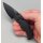 Real Steel Esca Crossbar Lock Folder All Black 12C27 Stahl GFN Griff