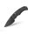 Real Steel Esca Crossbar Lock Folder All Black 12C27 Stahl GFN Griff