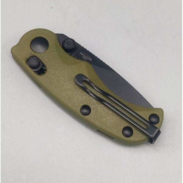 Real Steel Esca Crossbar Lock Folder Olive Green 12C27 Stahl GFN Griff