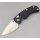 Real Steel Esca Crossbar Lock Folder Black 12C27 Stahl GFN Griff