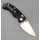 Real Steel Esca Crossbar Lock Folder Black 12C27 Stahl GFN Griff