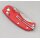 Real Steel Esca Crossbar Lock Folder Red 12C27 Stahl GFN Griff