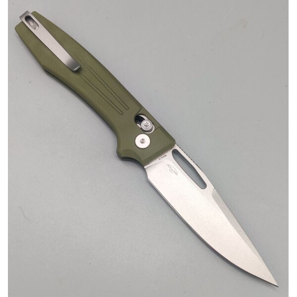 Real Steel Vena Crossbar Lock Folder Nitro-V Stahl G10 Integral Green