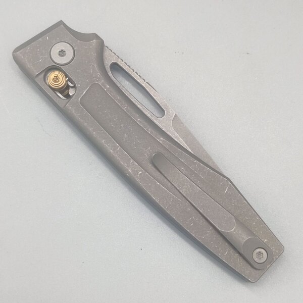Real Steel Vena Crossbar Lock Folder Elmax Stahl G10 TC4 Titan Integral Griff