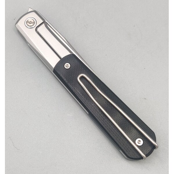 Real Steel RB-7 Essential 14C28N Stahl Framelock G10 Griff Grau-Schwarz