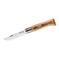 Opinel Messer No. 08 Animalia Wildschwein Eiche...