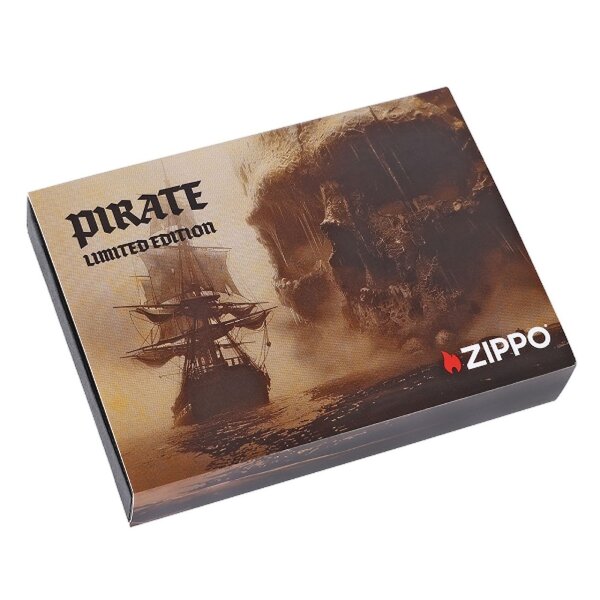 ZIPPO rustic bronze Pirate Skull Emblem Limited Edition 2008208