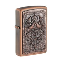 ZIPPO rustic bronze Pirate Skull Emblem Limited Edition...