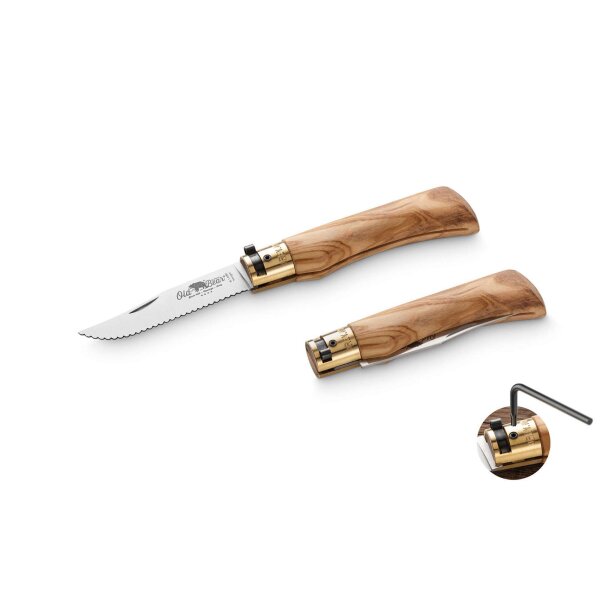 Antonini Old Bear Classic 1.4060 Olive Serrated L Taschenmesser