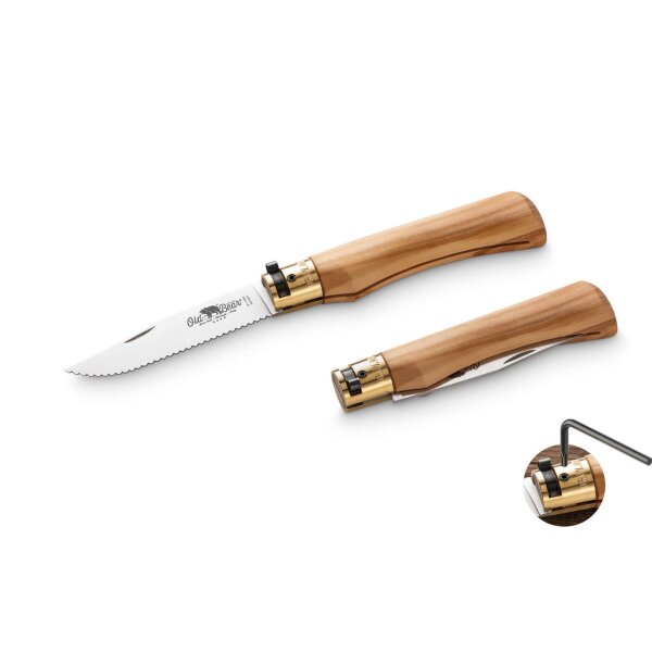 Antonini Old Bear Classic 1.4060 Olive Serrated XL Taschenmesser