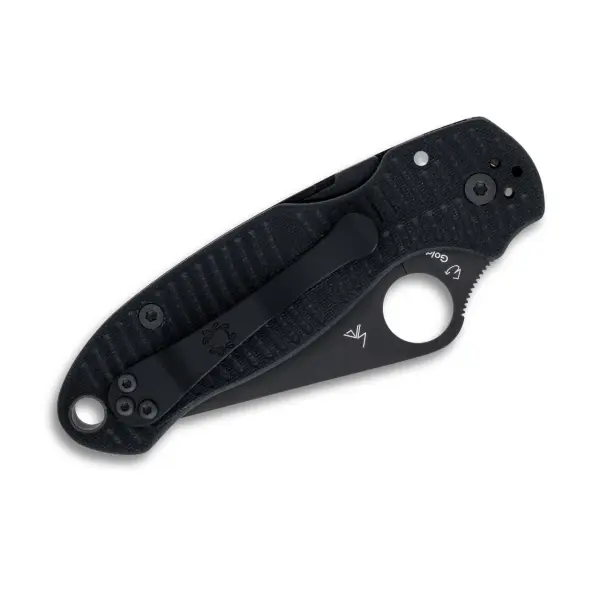 Spyderco Para 3 Salt Black G10 MagnaCut Black Blade