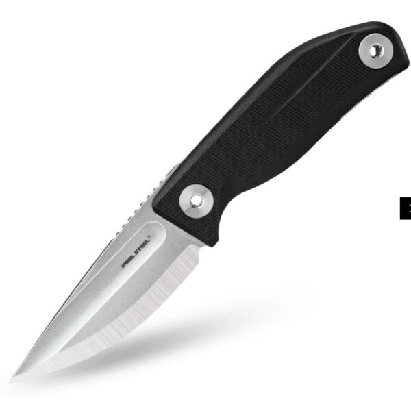 Real Steel CDX-85 Convex Grind 14C28N Klinge Outdoormesser schwarz G10