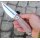 Real Steel CDX-85 Convex Grind 14C28N Klinge Outdoormesser Beadblasted Brauner Micarta Griff
