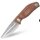 Real Steel CDX-85 Convex Grind 14C28N Klinge Outdoormesser Beadblasted Brauner Micarta Griff