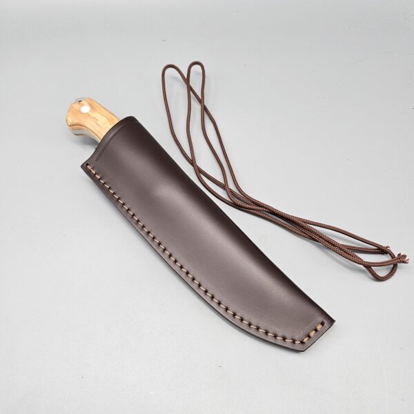 J&V Forester Knives Celtibero 2.0 Olivo Outdoormesser MoVa Stahl Lederscheide Olivenholz
