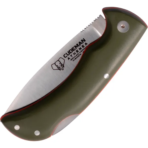 Cudeman ATHENEA 345-GV Backlock Green G10 Taschenmesser