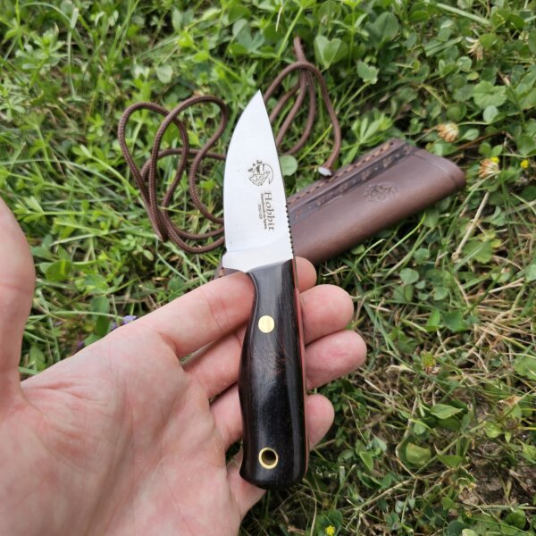 J&V Hobbit MoVa-58 Grenadill Holz braun inkl. Lederscheide