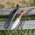 J&V Forester Knives Gineta Premium Messer mit N690co Stahl Haya Estabilizada stabilisierte Pappel  inkl. Lederscheide schwarz