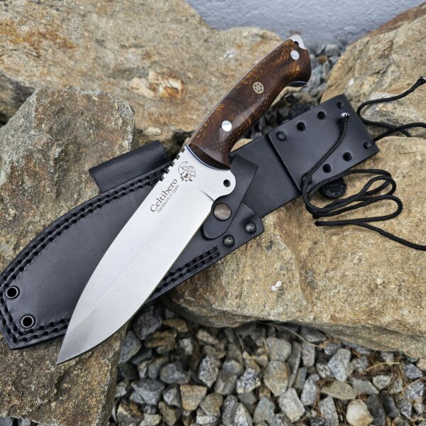 J&V Celtibero MoVa YUMA Juma Griffmaterial in Braun inkl. Lederscheide