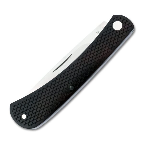 RoseCraft Blades Overall Creek Farm Hand D2 Stahl Slipjoint schwarz Holz Sandelholz