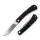 RoseCraft Blades Overall Creek Farm Hand D2 Stahl Slipjoint schwarz Holz Sandelholz