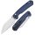 CJRB Pyrite-Light Button Lock Blue Blau FRN Taschenmesser Messer CJRBJ1945-BU