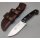J&V Axarquia Granadillo Outdoormesser MoVa Stahl Grenadillholz Lederscheide