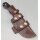 J&V Axarquia Granadillo Outdoormesser MoVa Stahl Grenadillholz Lederscheide